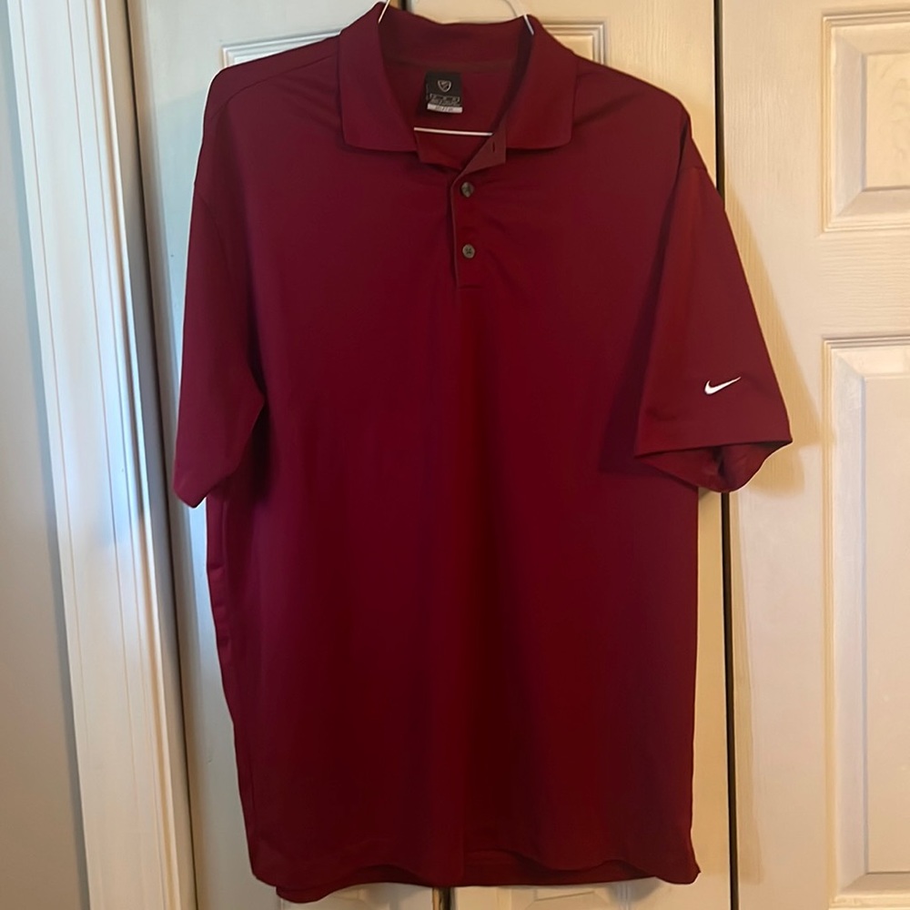 Nike maroon golf shirt XL